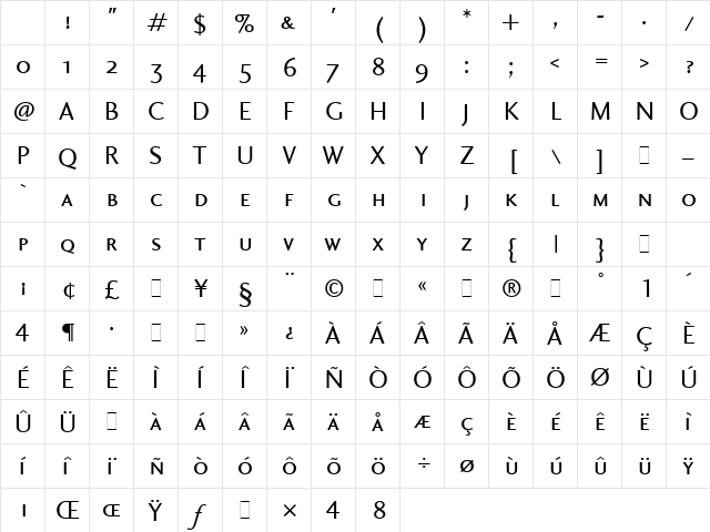 CharlotteSans SmallCaps Character Map CharlotteSans SmallCaps Character Map