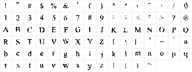 Honeybomb Normal Character Map