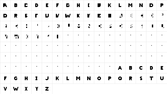New Regular Character Map