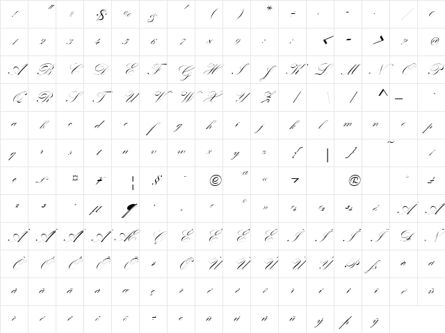 Check Quill Script Ssk Regular Character Map Check Quill Script Ssk Regular Character Map