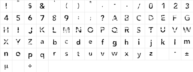 Agenda Regular Character Map Agenda Regular Character Map
