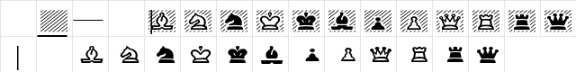 ChessPiece Wide Character Map ChessPiece Wide Character Map