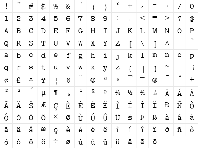 Chey 1 SILManuscriptL Regular Character Map