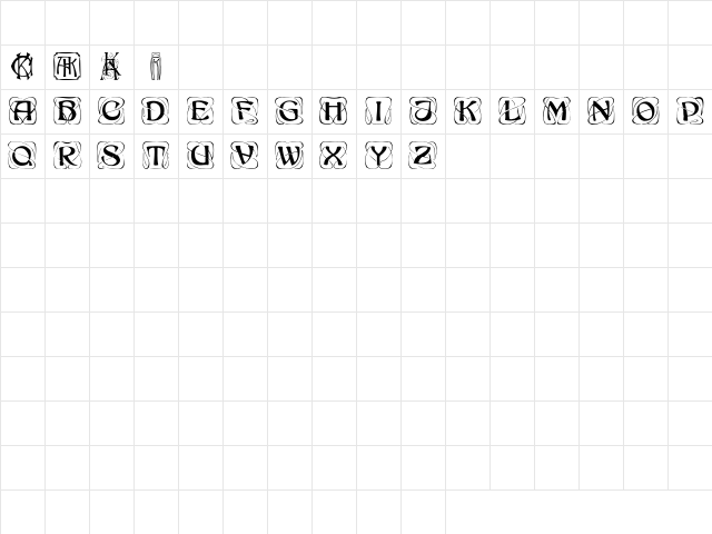 KonanurKaps Regular Character Map KonanurKaps Regular Character Map