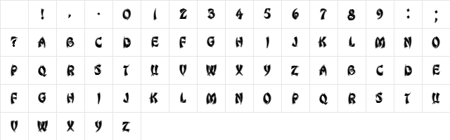 Chinese Dragon Regular Character Map
