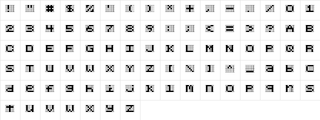 Chlorenuf Regular Character Map