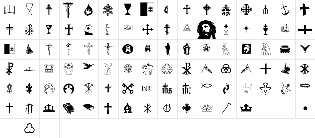 Christendom Regular Character Map