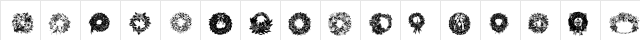Christmas Wreaths Regular Character Map Christmas Wreaths Regular Character Map
