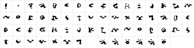 Cigar Regular Character Map