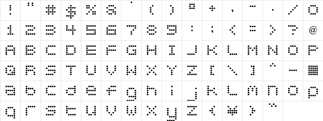 Circle30 Regular Character Map Circle30 Regular Character Map