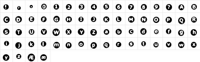 Circulate BRK Regular Character Map Circulate BRK Regular Character Map