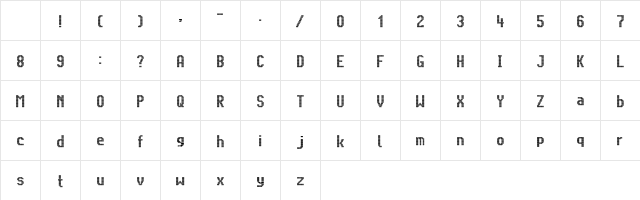 Citaro Voor (Dubbele hoogte, breed) Regular Character Map Citaro Voor (Dubbele hoogte, breed) Regular Character Map