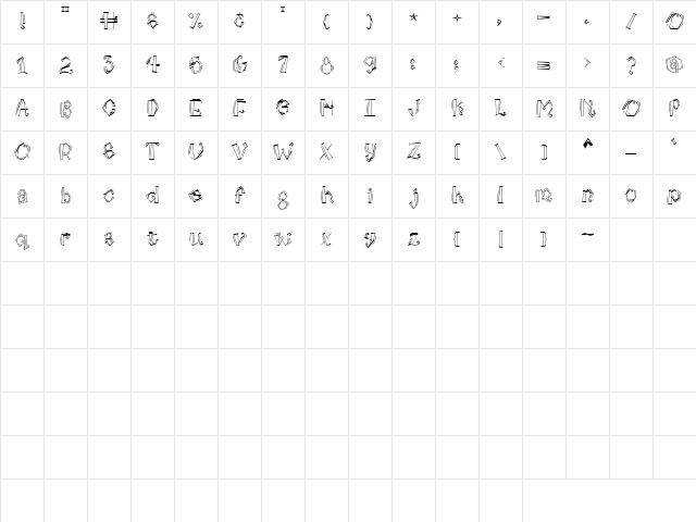 CK Fiesta Regular Character Map