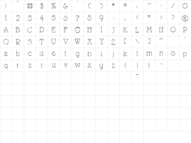 CK Flip Serif Regular Character Map CK Flip Serif Regular Character Map