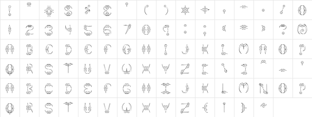 CLAW 1 (BRK) Normal Character Map CLAW 1 (BRK) Normal Character Map