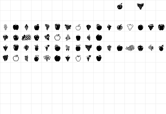 AIAppleWine Regular Character Map
