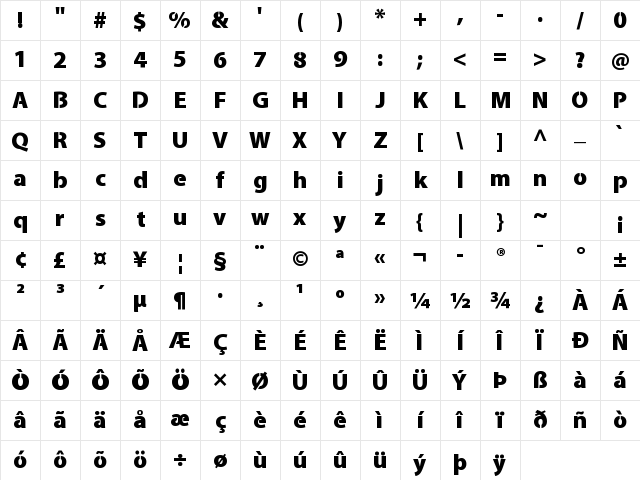 Cleanvertising Black Character Map