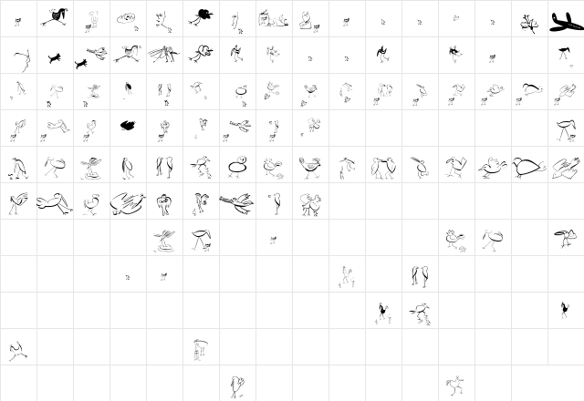 AIFlighty Regular Character Map