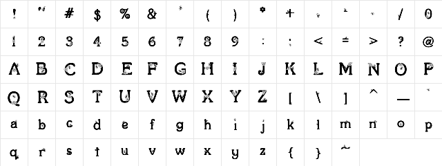 Clipz Busybee Regular Character Map