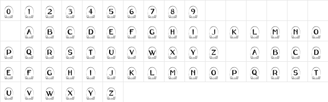 101! Mama's Rose Regular Character Map