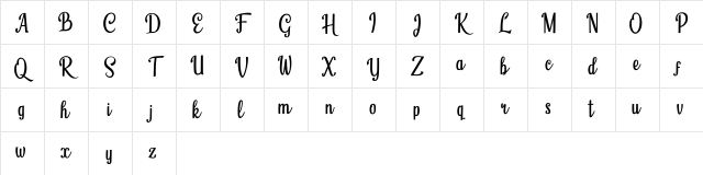NewFont Regular Character Map
