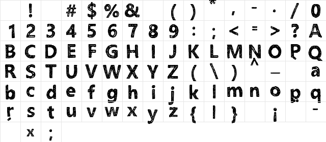 Dino Horn PERSONAL USE ONLY! Regular Character Map Dino Horn PERSONAL USE ONLY! Regular Character Map