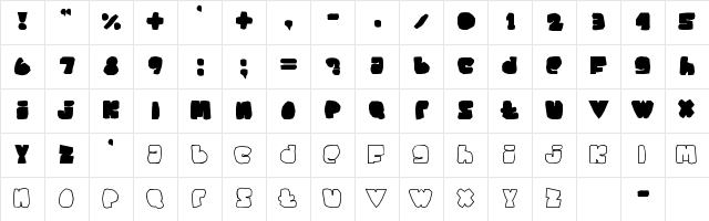 SAYsomething!!! Regular Character Map