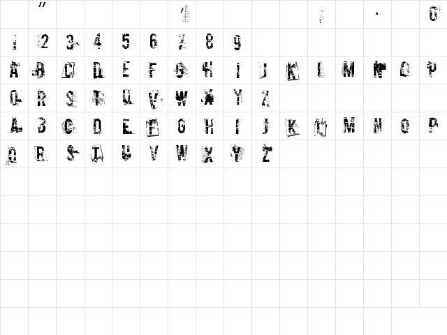 Cocain Nosejob Regular Character Map