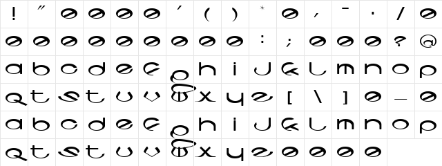 Codeca Regular Character Map
