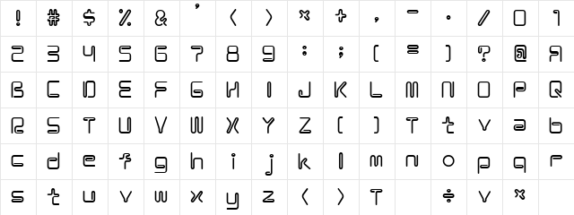 Coil ALb Character Map