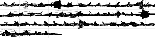 Air Force Regular Character Map