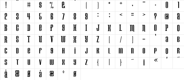 Konspiracy Theory Regular Character Map