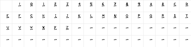 Comet Regular Character Map Comet Regular Character Map