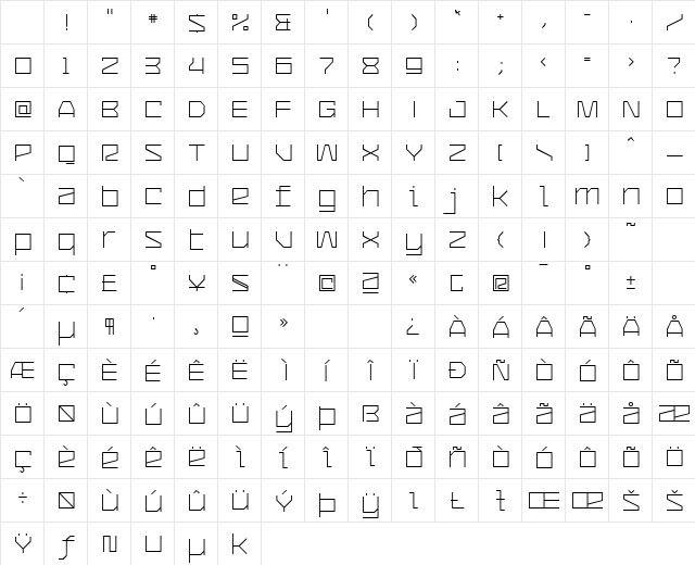 CommunityService Light Character Map CommunityService Light Character Map