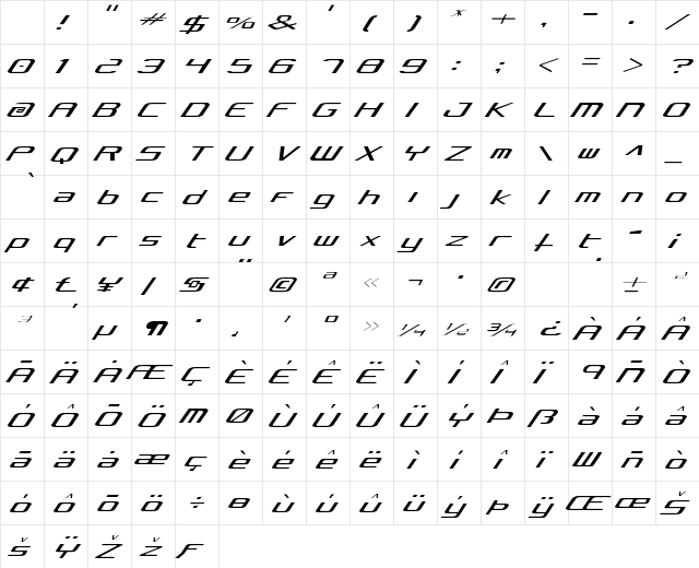 Concielian Light Light Character Map Concielian Light Light Character Map