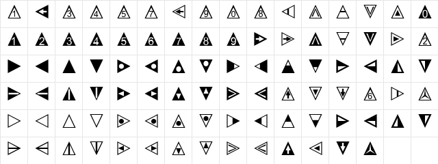 LTTapestry Triangle Regular Character Map