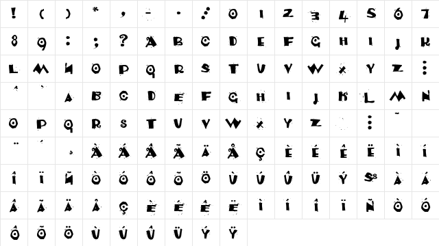 AIVenezia Regular Character Map