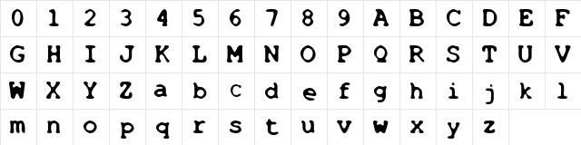 Cookie Mouth Regular Character Map