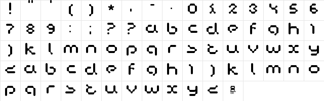 Copycat Regular Character Map