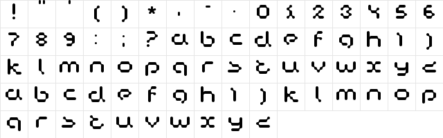 Copycat Regular Character Map