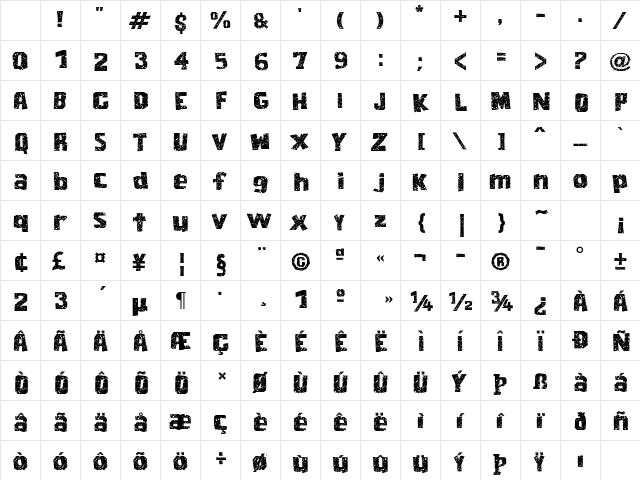 Cordel Encarnado Normal Regular Character Map Cordel Encarnado Normal Regular Character Map