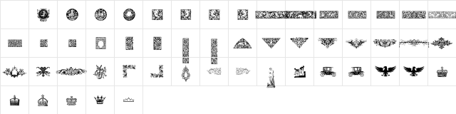 Cornucopia of Dingbats Four Regular Character Map Cornucopia of Dingbats Four Regular Character Map