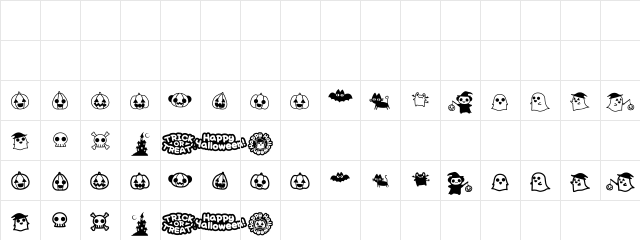 AKHalloweenParty Regular Character Map
