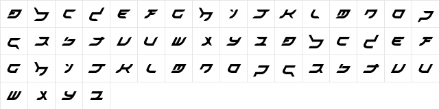akihibara hyper Regular Character Map
