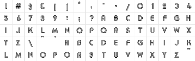 Akka Regular Character Map