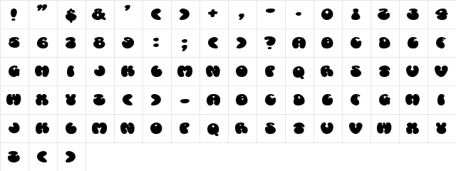 Cosmoscandy Regular Character Map