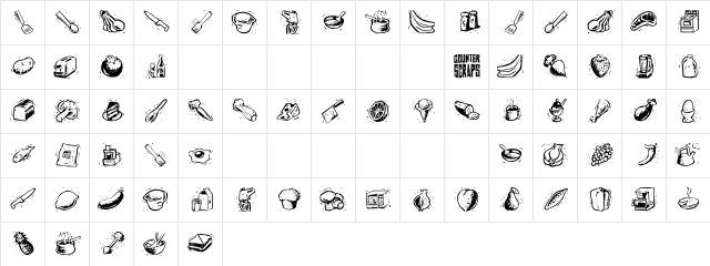 Counterscraps Regular Character Map