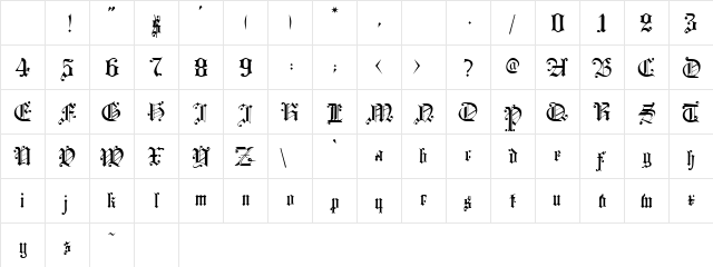 Courtrai!" Regular Character Map Courtrai!" Regular Character Map