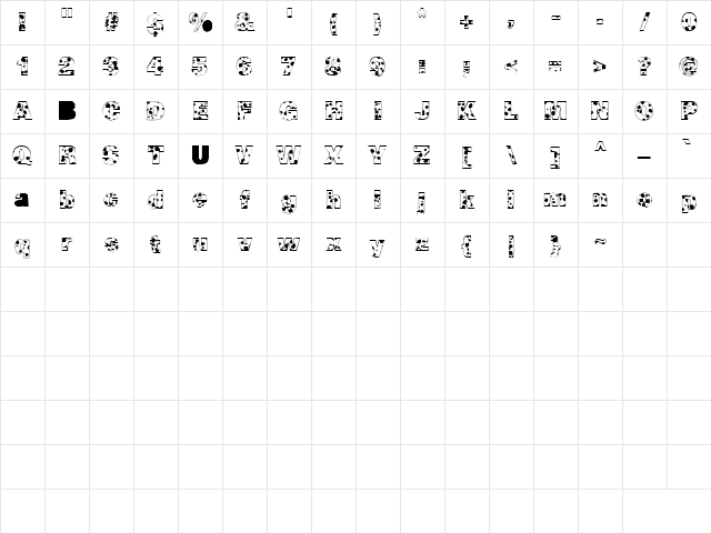 Cow-Spots Normal Character Map