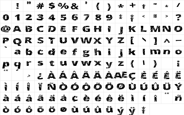 Cracked Regular Character Map Cracked Regular Character Map